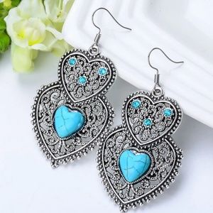 Heart stone Earrings